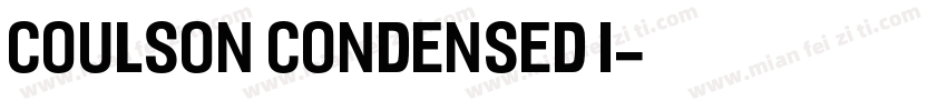 Coulson Condensed I字体转换